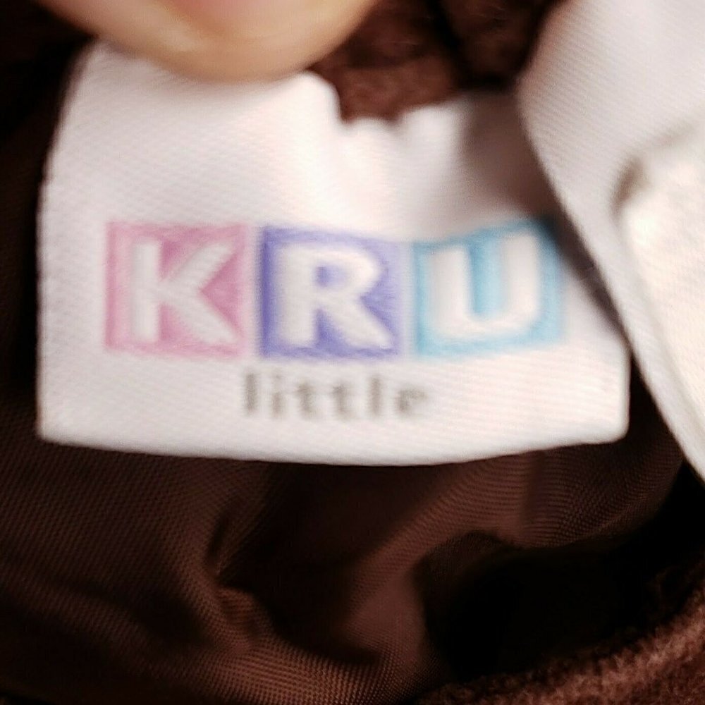 Kru Toddler Brown Velvet Embroidered Skirt 12 Mth - Picture 5 of 6